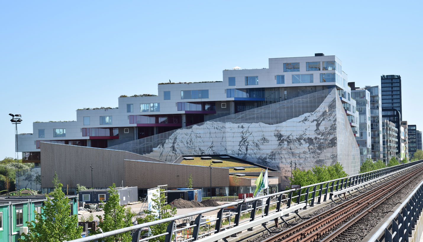 Mountain Dwellings multifamily housing designed by BIG (Bjarke Ingels Group), 2008