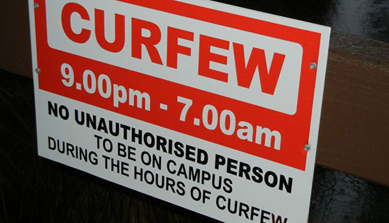 Figure 4: University of Canterbury curfew. Photograph courtesy of Earthquake Engineering Research Institute, Lori Peek.