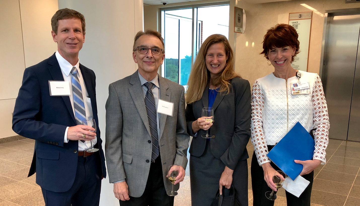 (L-R) Page Principal Brian Gray, Houston Methodist system Senior Vice President Construction, Facilities Design and Real Estate, Sid Sanders, Page Principal Joan Albert and Houston Methodist system Regional Development Director, Sondra Himmer. - Page