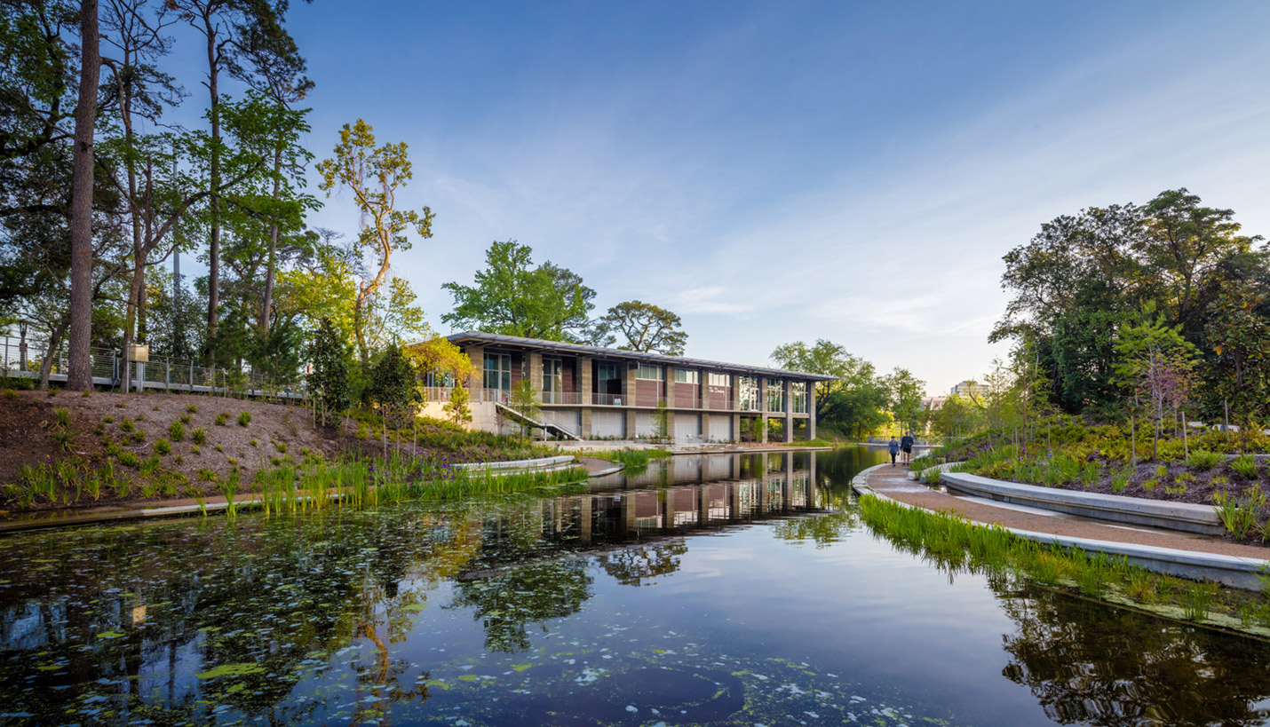 The Lost Lake Building at Buffalo Bayou Park - © Slyworks Photography