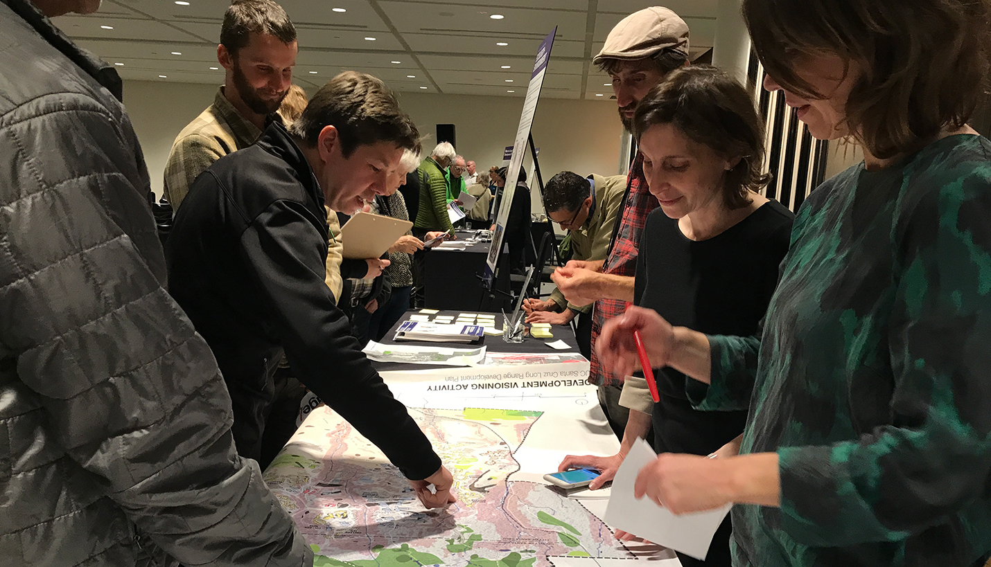 Page Associate Principal Beth Foster, middle right, works with stakeholders to understand concerns and develop strategies for a highly resilient campus and community. - Page