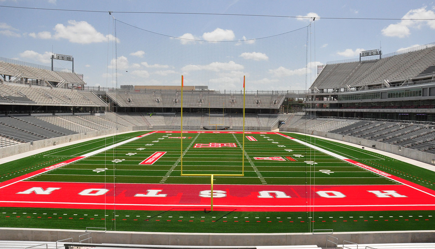 GAME ON! The view of the pristine playing field before the University of Houston Cougars face off against the UTSA Roadrunners. (08/29/2014) - Page