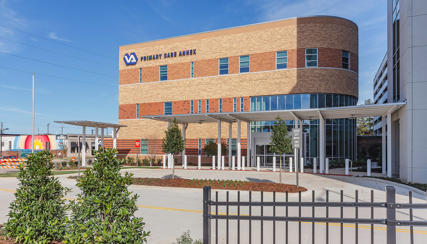 View of patient entrance. - Image courtesy of B.L. Harbert International, LLC