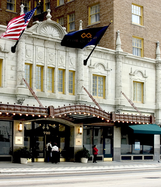 Club Quarters Hotel as designed by Page