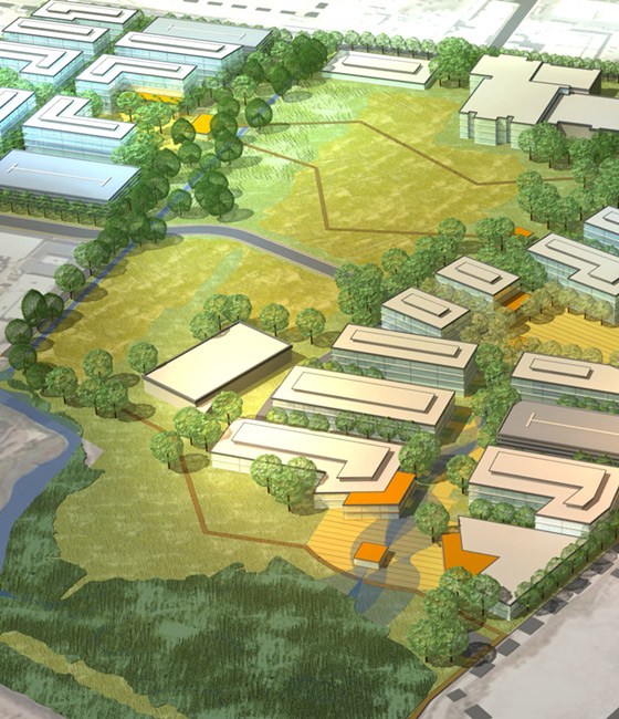 Site map of the UC Berkeley Global Campus created for the Long Range Development Plan (LRDP).